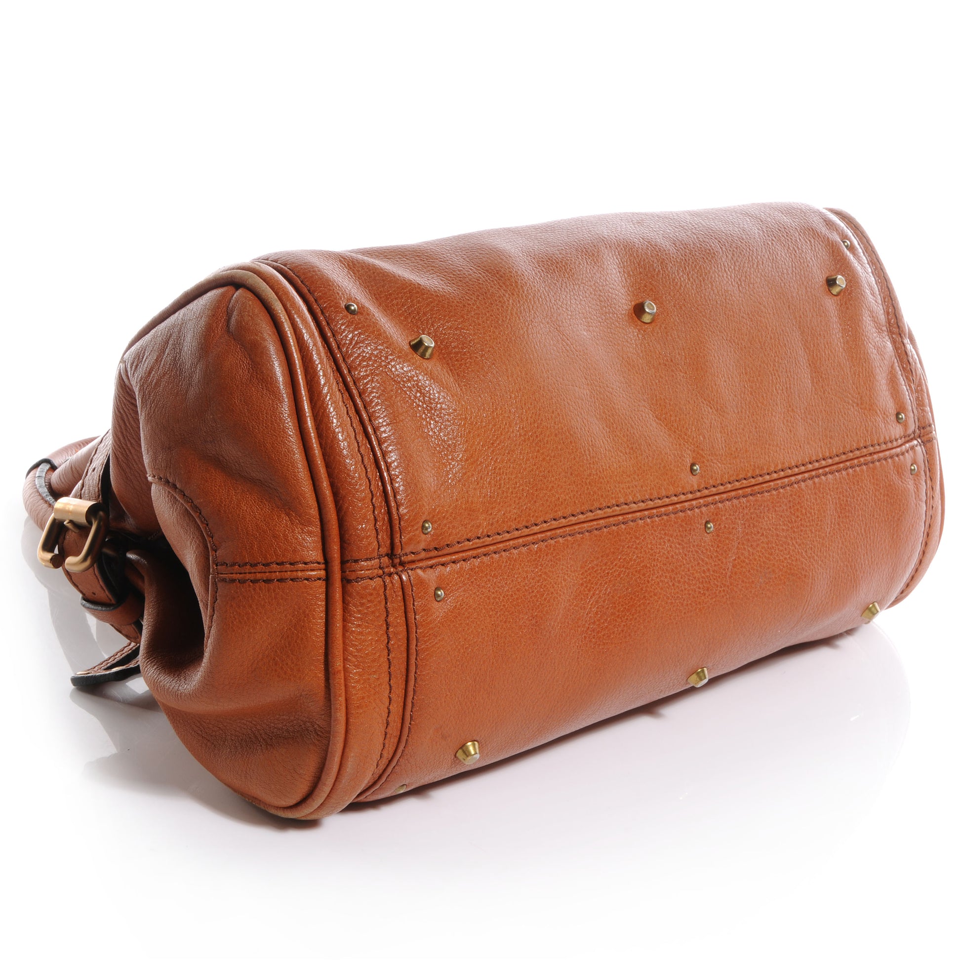 Chloe Leather Paddington Satchel Camel 4 of 10
