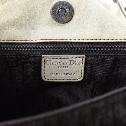 Christian Dior Calfskin Medium Gaucho Double Saddle Bag Ivory 5 of 12