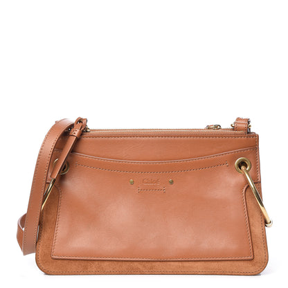 Chloe Calfskin Suede Small Roy Bag Caramel 1 of 10