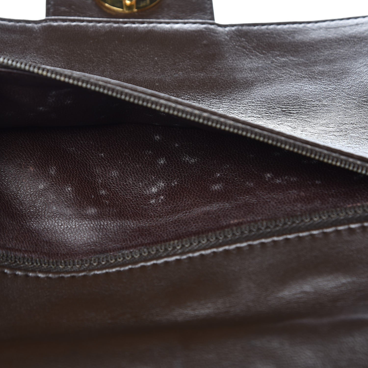Chanel Lambskin Medium Double Flap Bijoux Chain Brown 10 of 12