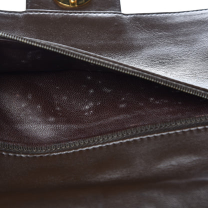 Chanel Lambskin Medium Double Flap Bijoux Chain Brown 10 of 12