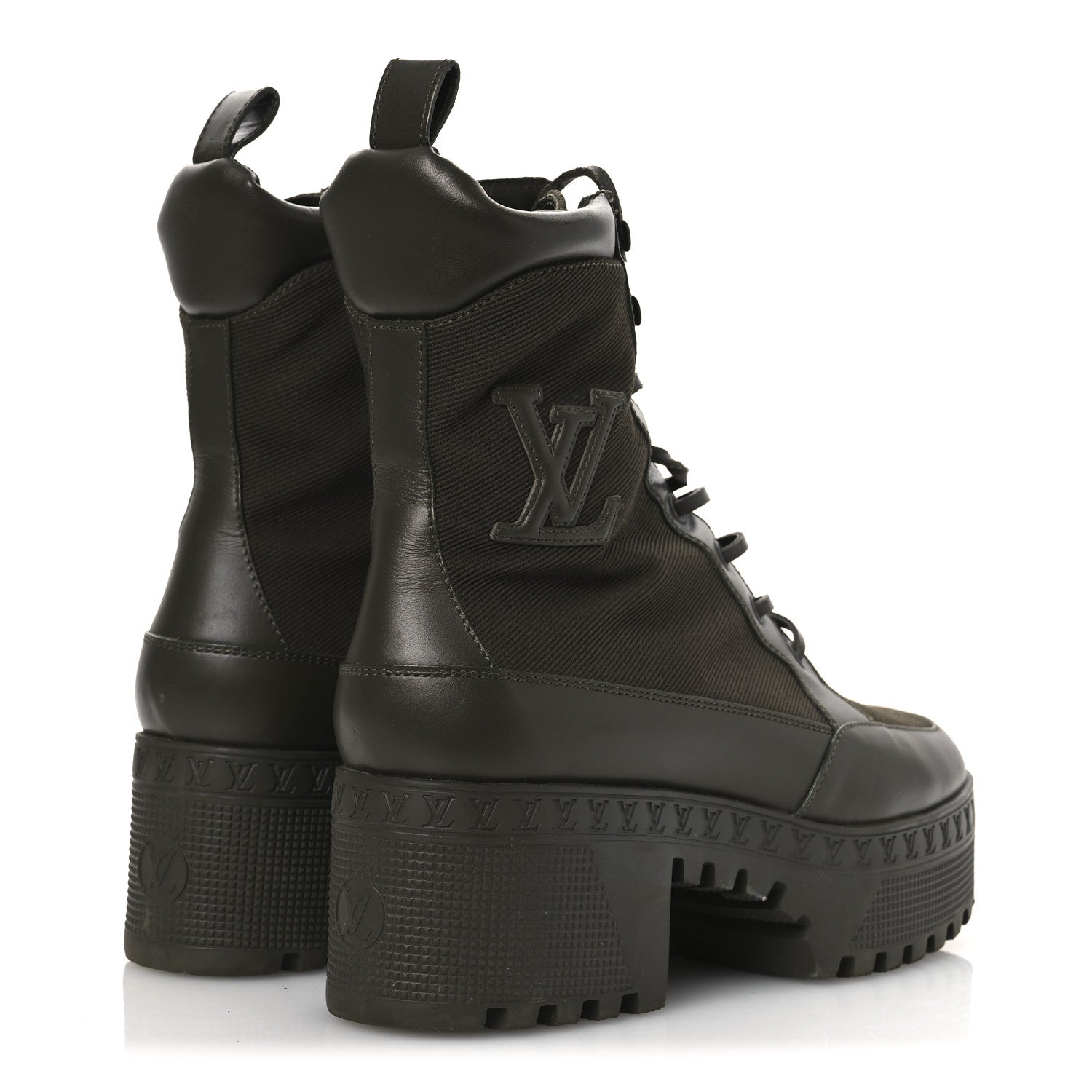 Louis Vuitton Laureate Platform Desert Boots 38 Green 5 of 12