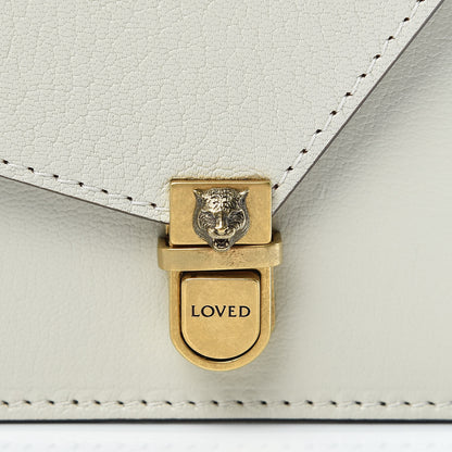 Gucci Calfskin Snakeskin Studded Small Ottilia Top Handle Bag White 13 of 14