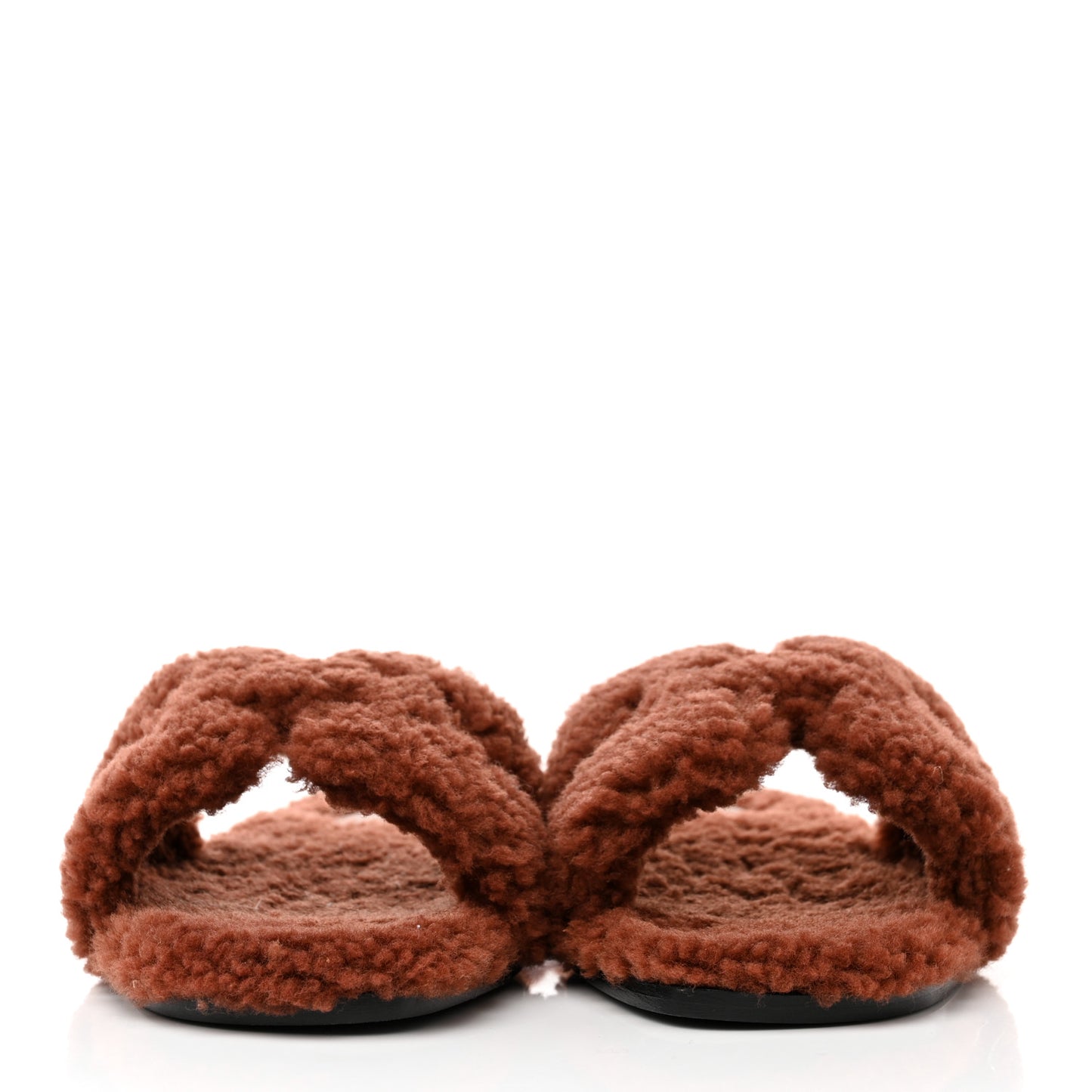 Woolskin Oran Sandals 37.5 Cognac