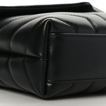 Saint Laurent Calfskin Y Quilted Monogram Toy Loulou Crossbody Bag Black 8 of 9