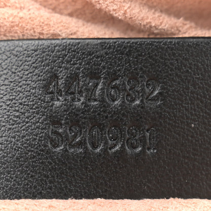 Gucci Calfskin Matelasse Small GG Marmont Chain Shoulder Bag Black 7 of 12