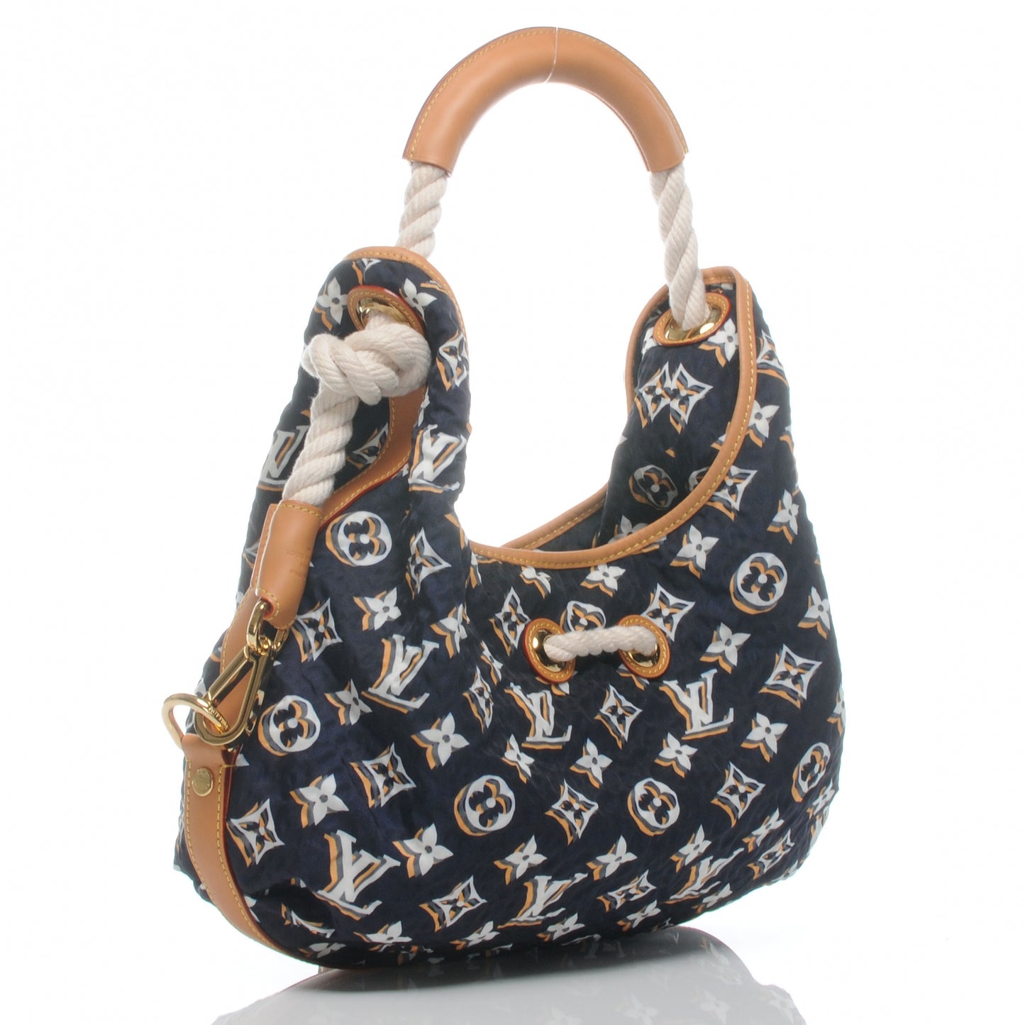 Canvas Monogram Cruise Bulles MM Navy