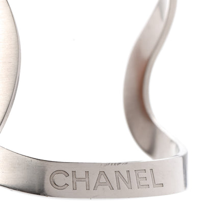 Chanel Metal CC Cuff Silver 4 of 5