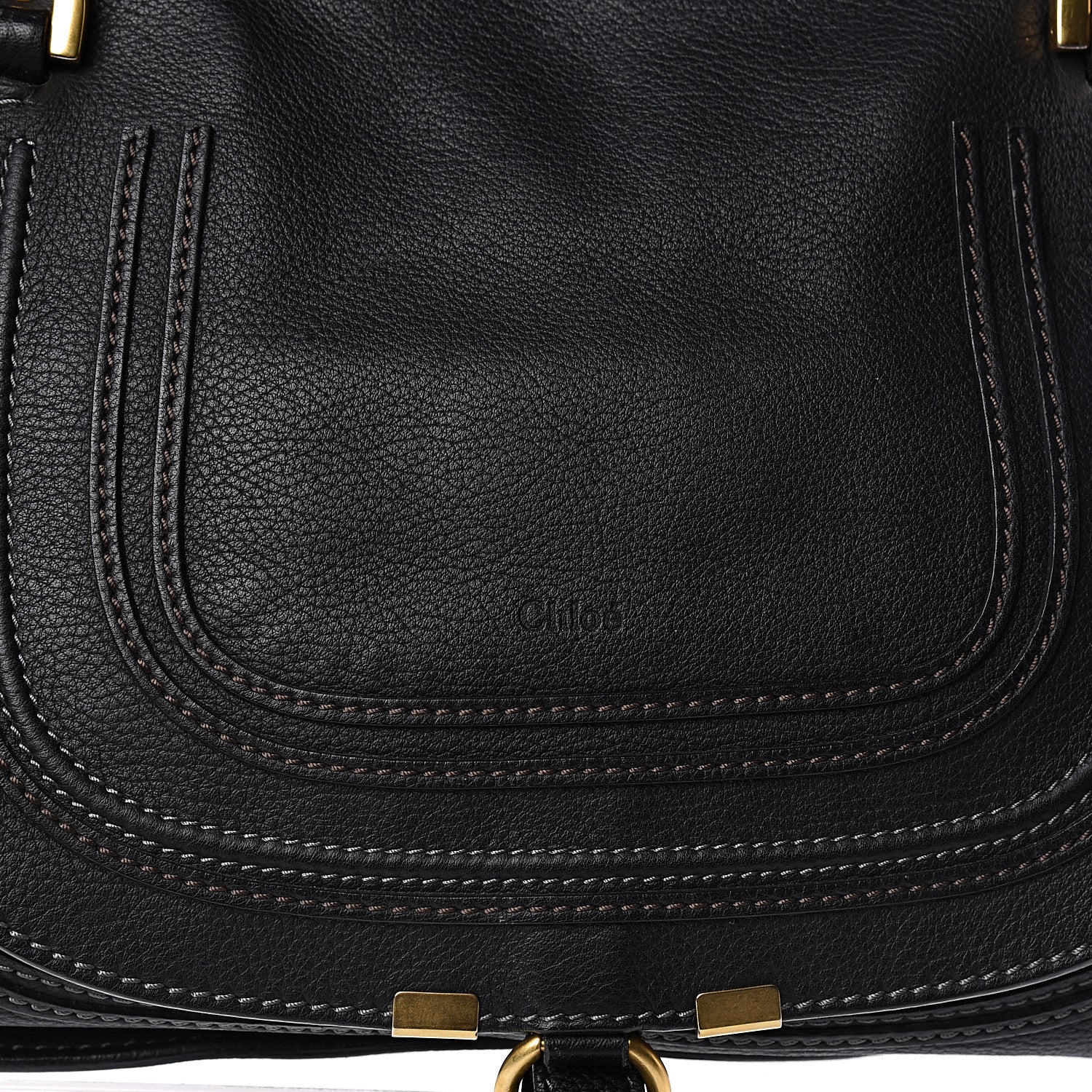 Chloe Calfskin Medium Marcie Satchel Black 9 of 9