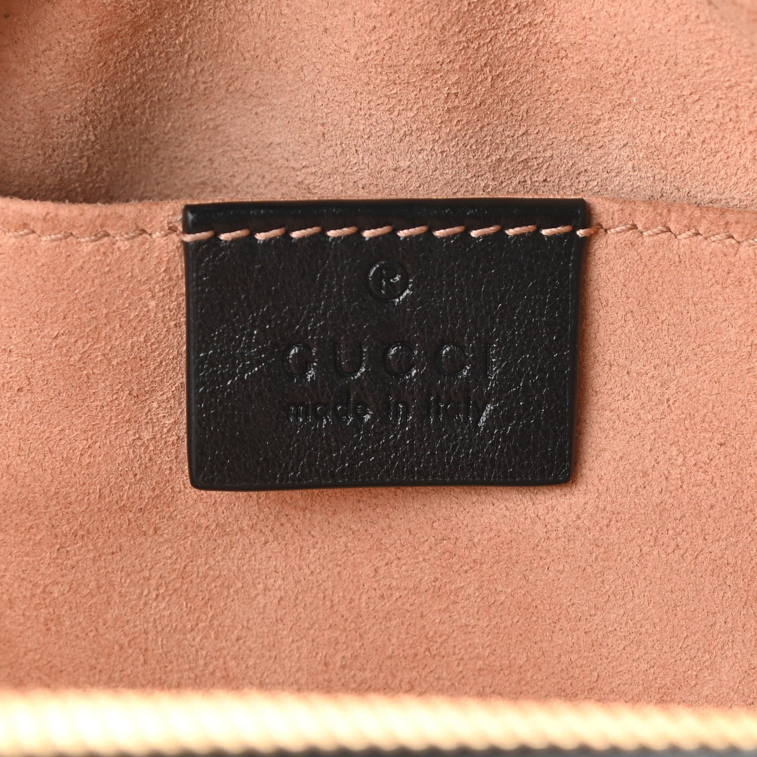 Gucci Monogram Matelasse Diagonal Small GG Marmont Chain Shoulder Bag Beige Black 6 of 9