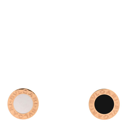 Bulgari 18K Rose Gold Black Onyx Mother of Pearl BVLGARI BVLGARI Stud Earrings 1 of 5