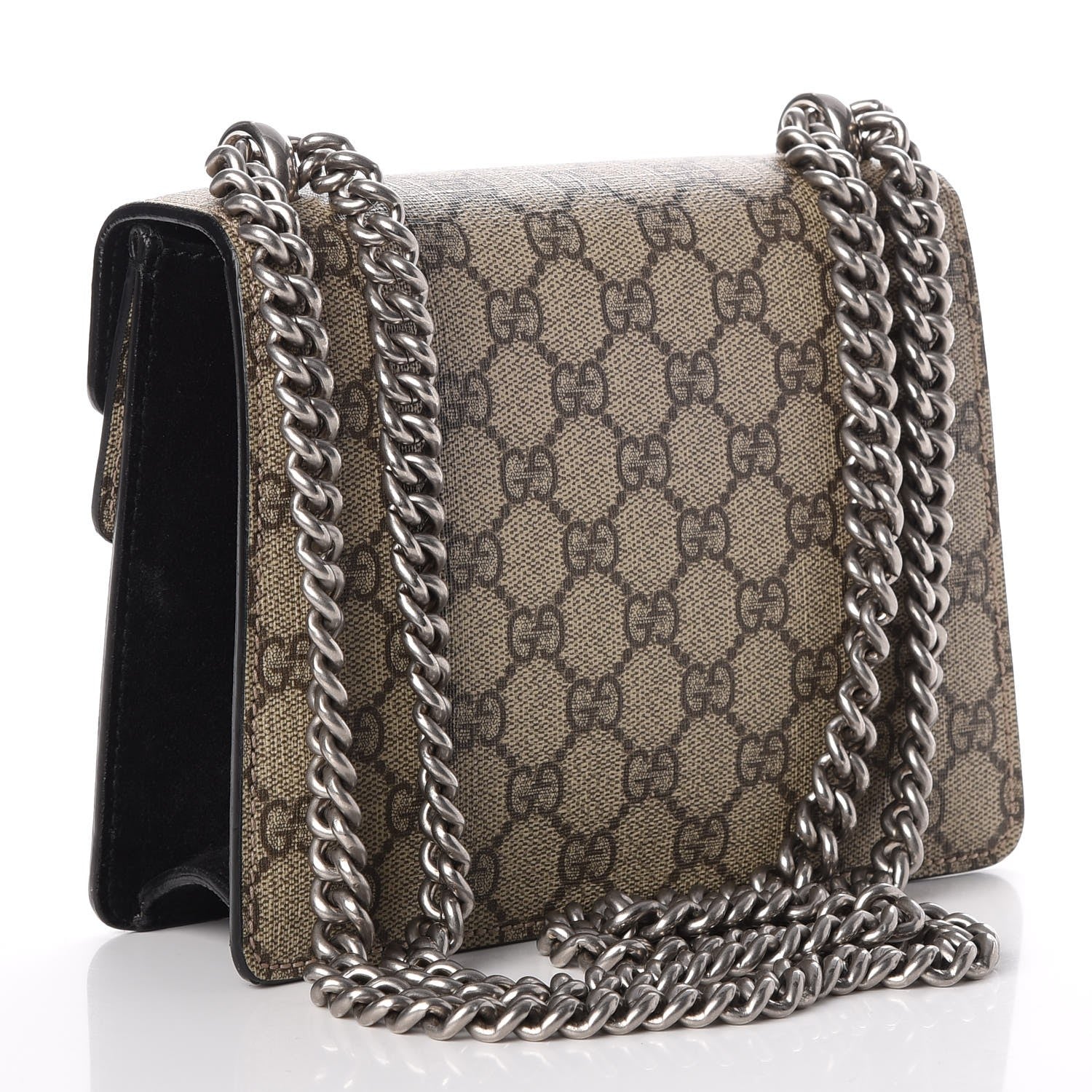 Gucci GG Supreme Monogram Mini Dionysus Shoulder Bag Black 4 of 10