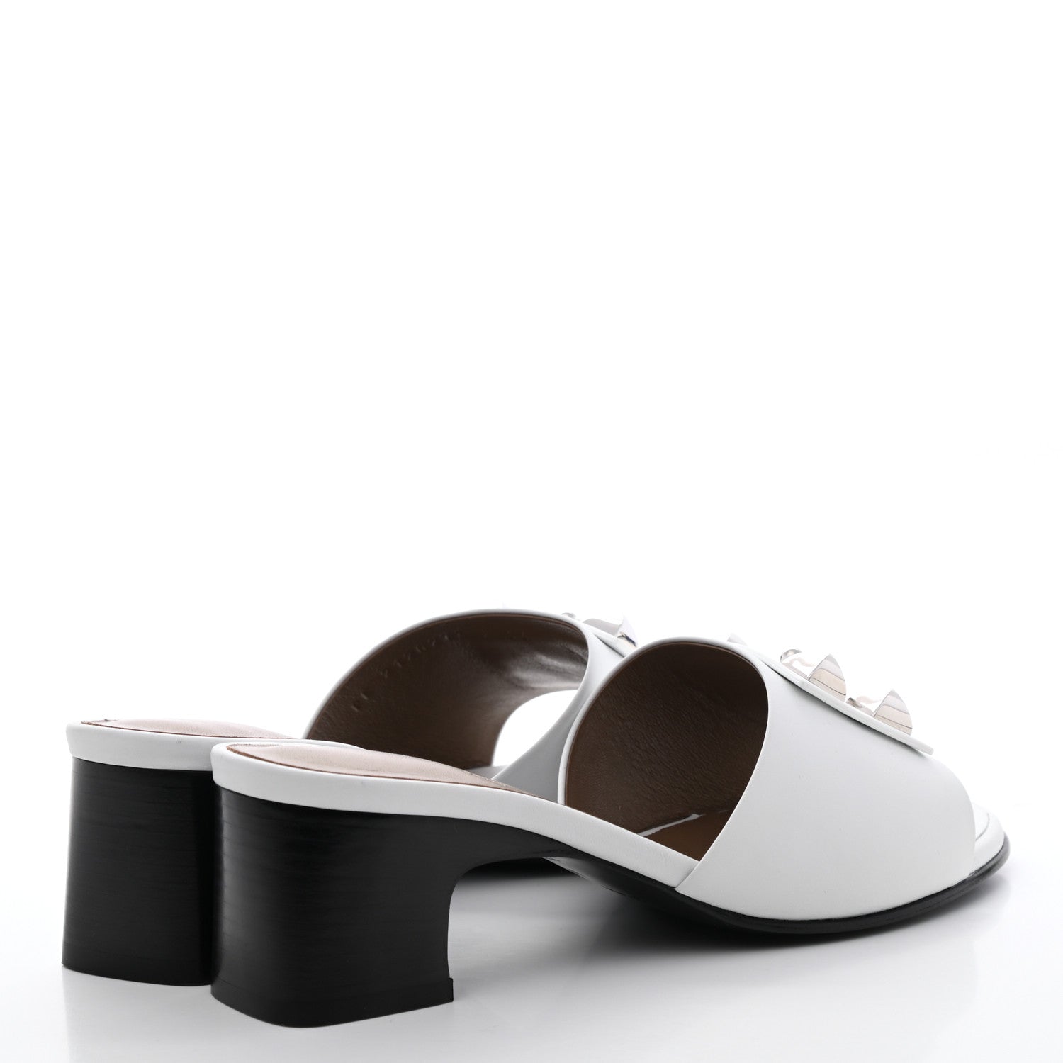 Hermes Calfskin Dreamy Sandals 37 White 4 of 9