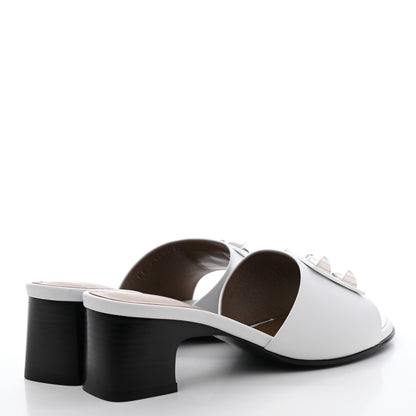 Hermes Calfskin Dreamy Sandals 37 White 4 of 9