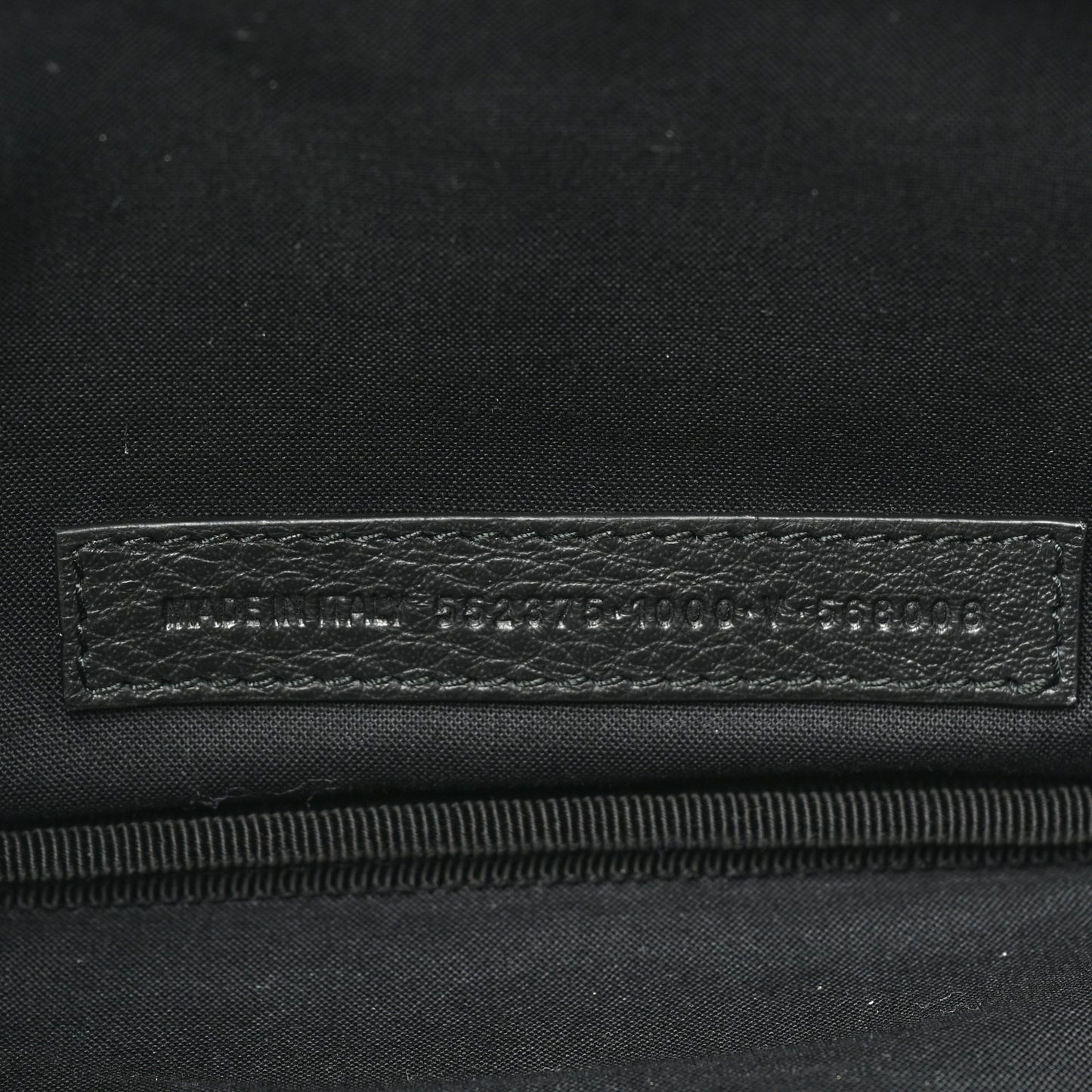 Smooth Calfskin Logo Large Everyday Beltpack Black White