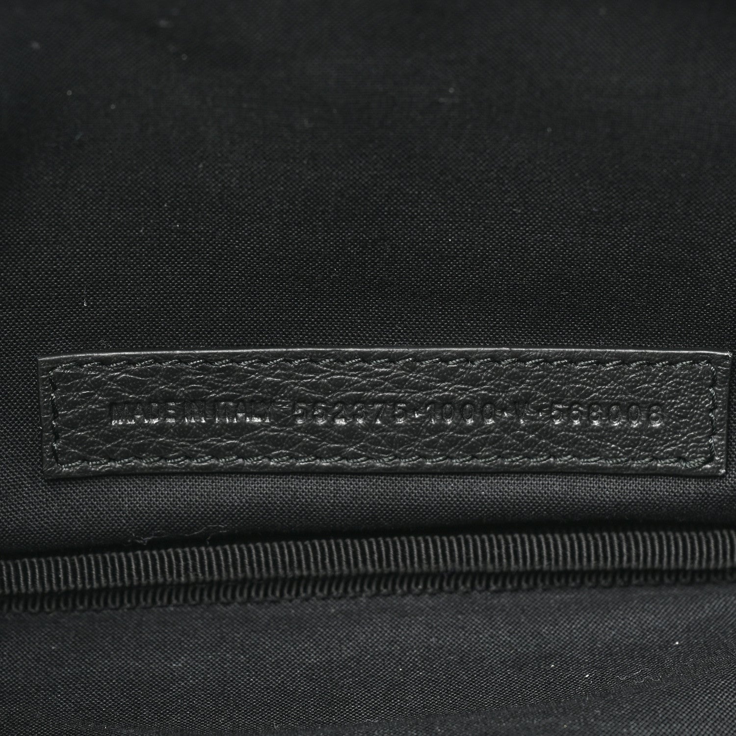 Balenciaga Smooth Calfskin Logo Large Everyday Beltpack Black White 7 of 9