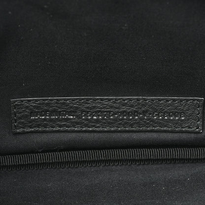 Balenciaga Smooth Calfskin Logo Large Everyday Beltpack Black White 7 of 9