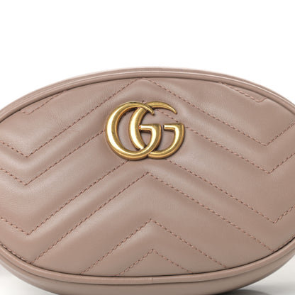 Gucci Calfskin Matelasse GG Marmont Belt Bag 85 34 Porcelain Rose 11 of 11