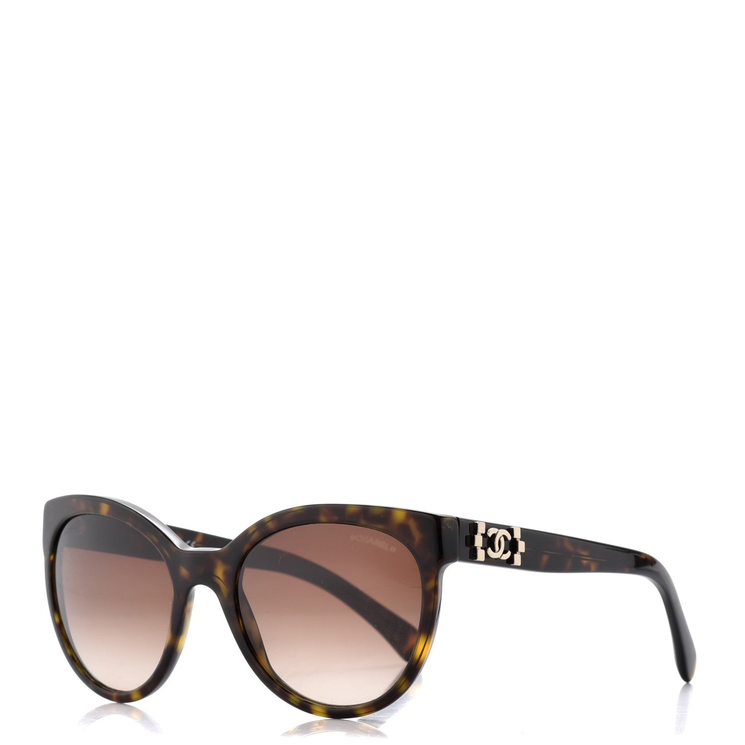 Chanel Pantos Signature CC Sunglasses 5315 Dark Havana 1 of 9