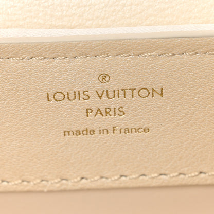 Louis Vuitton Metallic Calfskin Satin Pearl Embellished Mini Treasure Capucines Cream 6 of 9