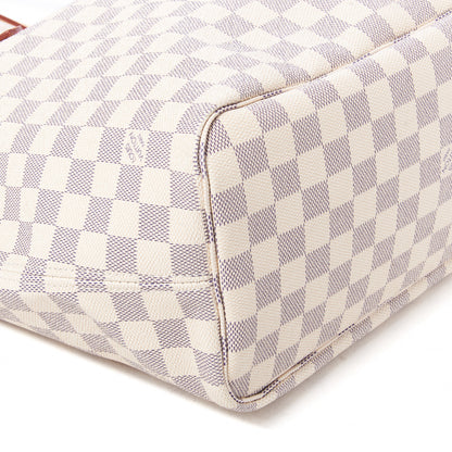 Louis Vuitton Damier Azur Neo Neverfull MM Rose Ballerine 5 of 9