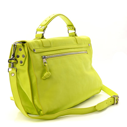 Proenza Schouler Lambskin Medium PS1 Satchel Sulfur 3 of 9
