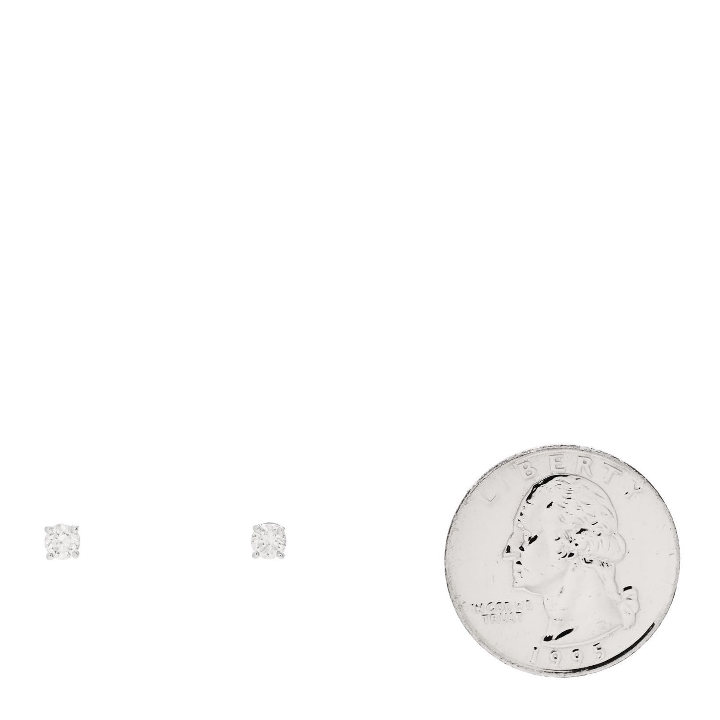Platinum Diamond .30ctw Solitaire Earrings