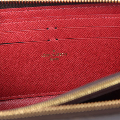 Louis Vuitton Damier Ebene Clemence Wallet Cherry 6 of 8