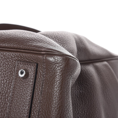Hermes Taurillon Clemence Lindy 45 Chocolate 10 of 11