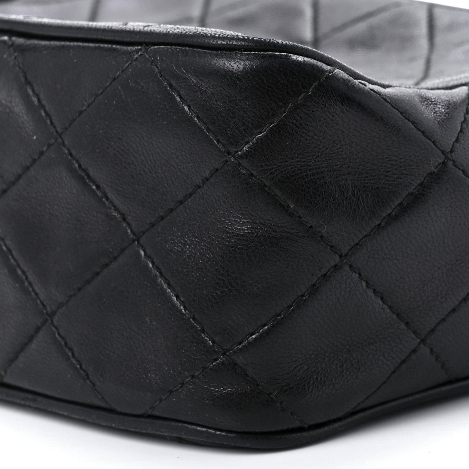 Chanel Lambskin Quilted CC Tassel Camera Case Black 8 of 8