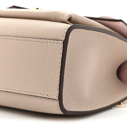 Louis Vuitton Soft Calfskin Mylockme Chain Bag BB Greige 8 of 10