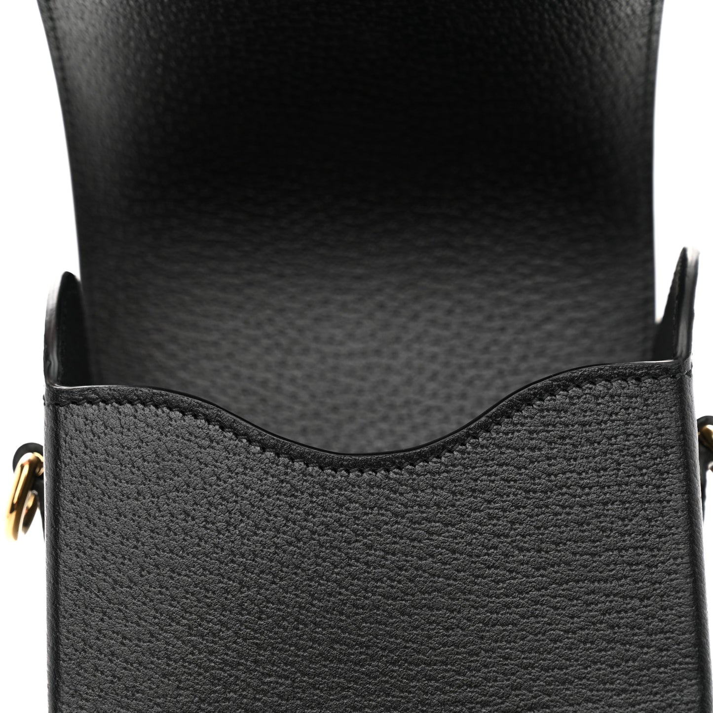 Dollar Calfskin Vertical Horsebit 1955 Crossbody Bag Black