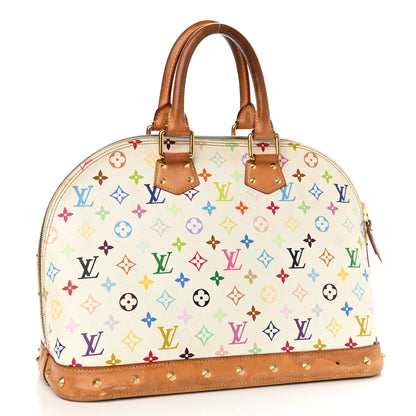 Louis Vuitton Monogram Multicolor Alma GM White 3 of 17