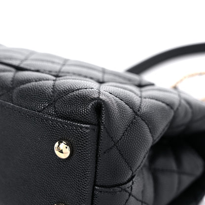Chanel Caviar Quilted Mini Coco Handle Flap Black 11 of 12