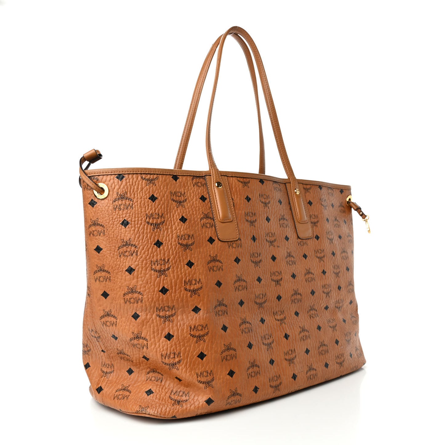Visetos Large Liz Reversible Shopper Tote Cognac