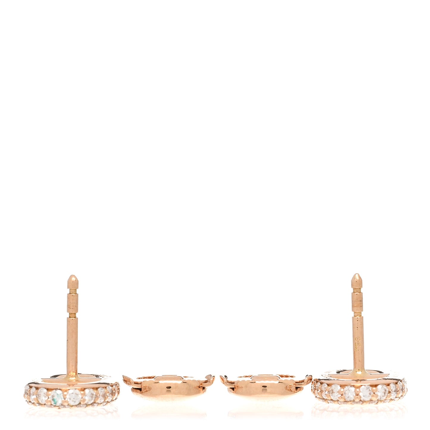 18K Rose Gold Diamond New Farandole Earrings