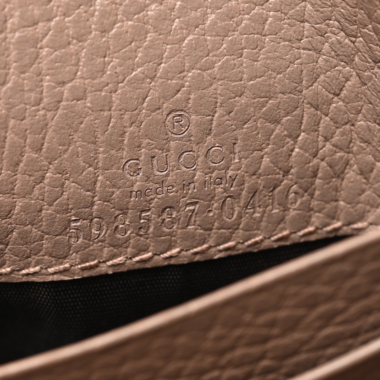 Gucci Dollar Calfskin Medium GG Marmont Wallet Porcelain Rose 6 of 9