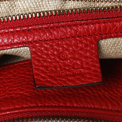 Gucci Pebbled Calfskin Large Soho Hobo Tabasco Red 5 of 10