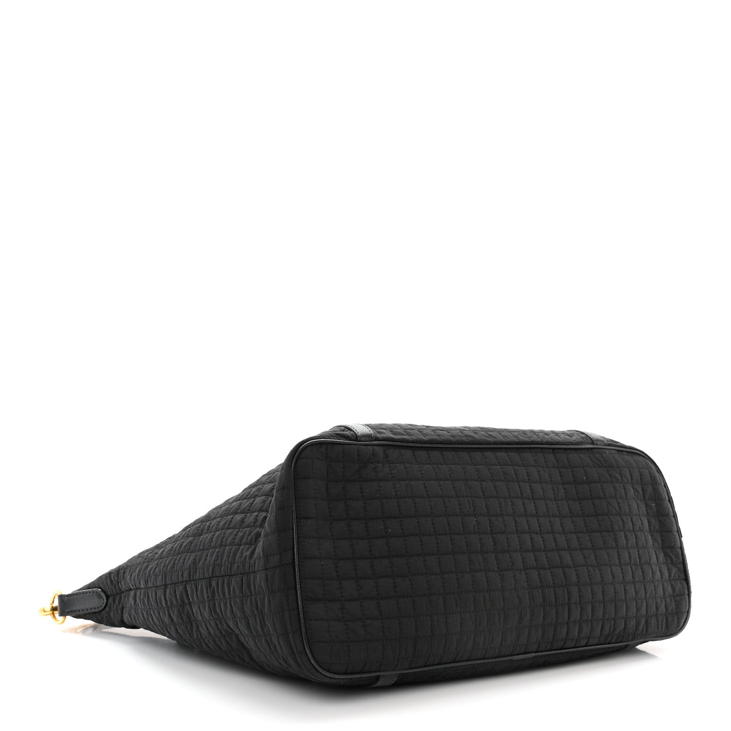 Prada Nylon Tessuto Quilted Shoulder Bag Black 4 of 11