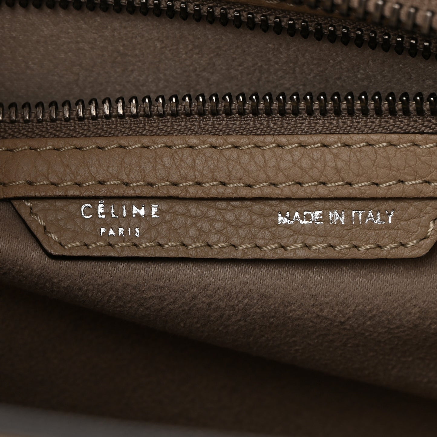 Drummed Calfskin Micro Luggage Dune