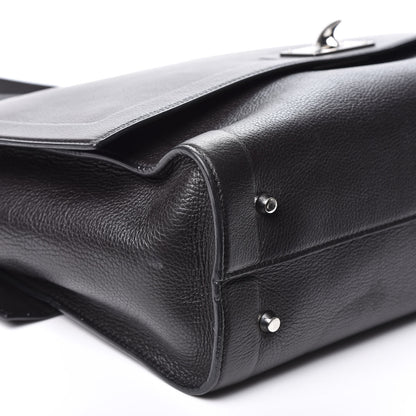 Givenchy Grained Calfskin Medium Shark Lock Satchel Black 5 of 14