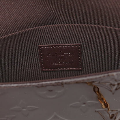 Louis Vuitton Vernis Pochette Felicie Chain Wallet Amarante 7 of 10