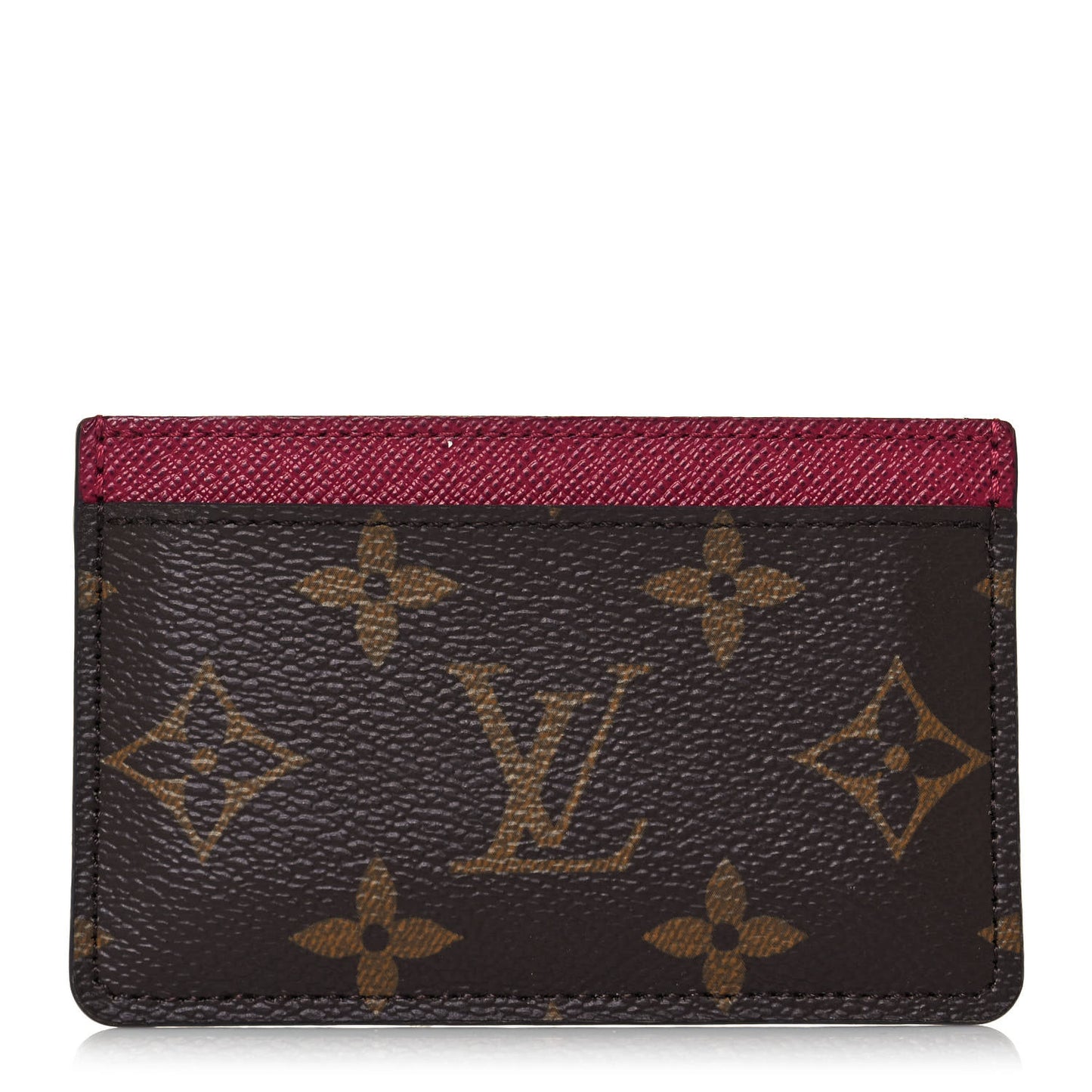 Monogram Card Holder Fuchsia