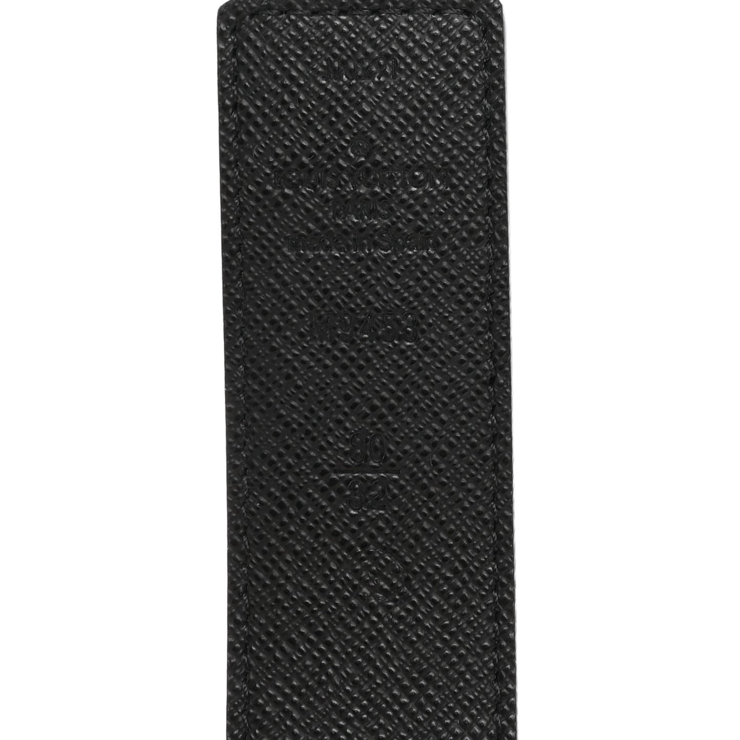 Calfskin Monogram LV Initiales Belt 80 32 Black