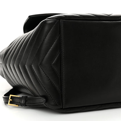 Saint Laurent Lambskin Matelasse Monogram Joe Backpack Black 9 of 11