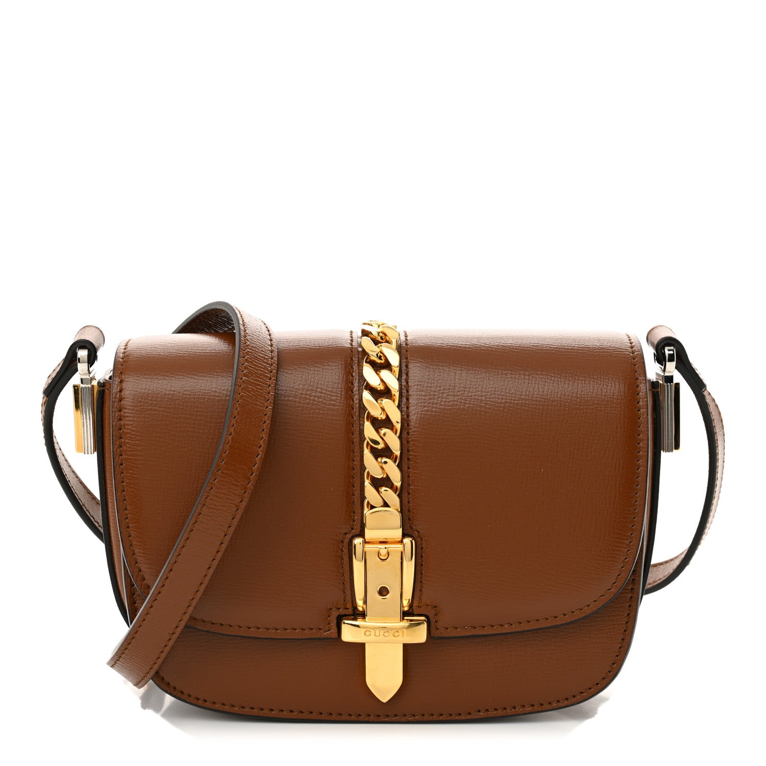 Gucci Azalea Calfskin Mini Sylvie 1969 Flap Messenger Bag Cuir 1 of 12