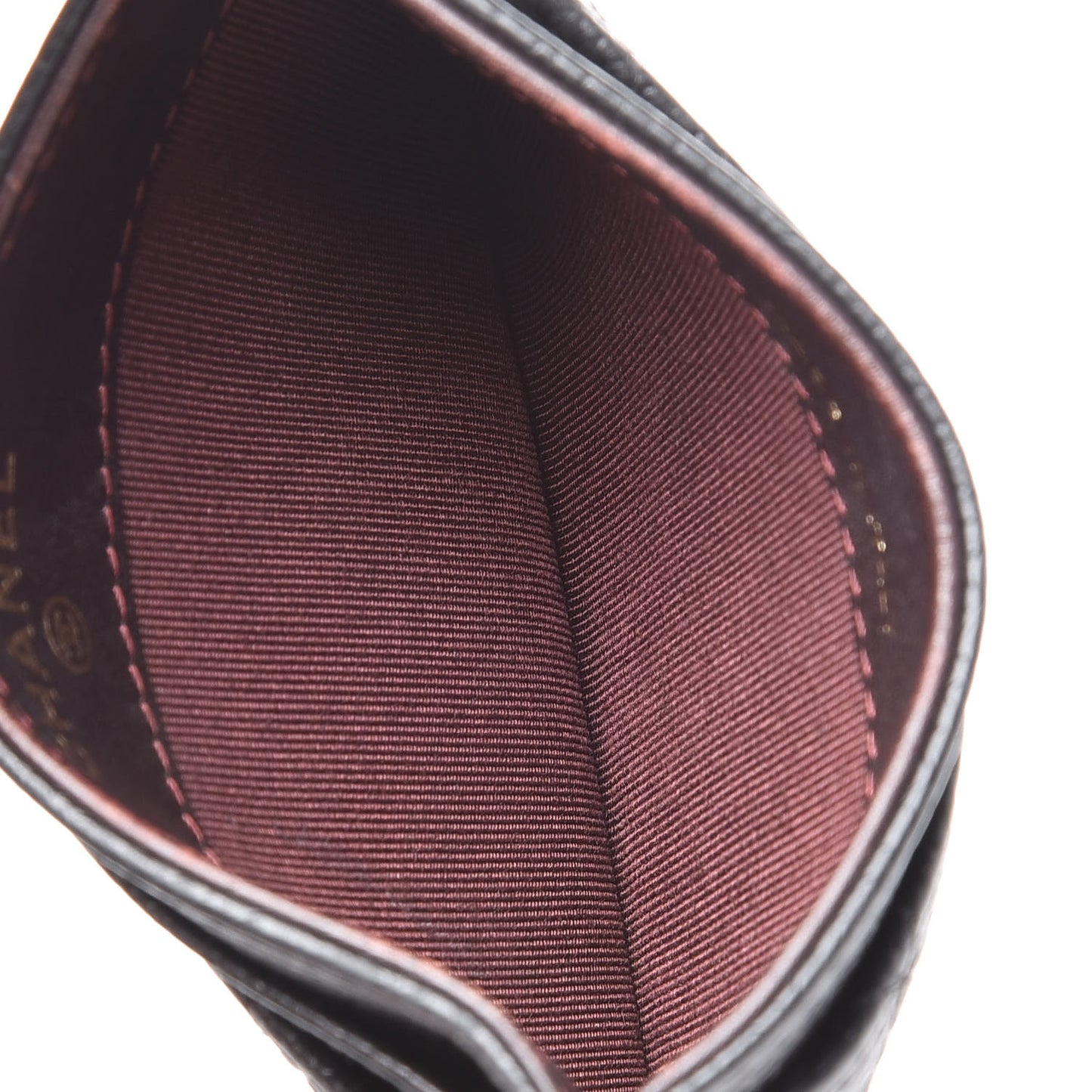 Caviar Quilted Card Holder Black