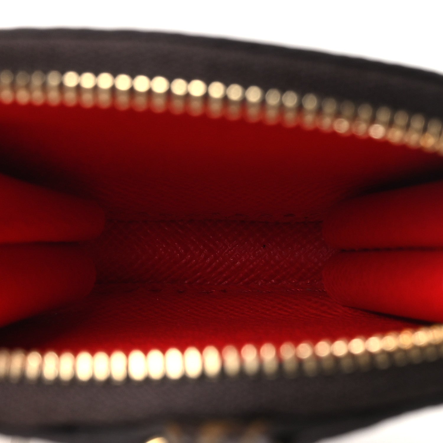 Louis Vuitton Monogram OnTheGo East West Round Coin Purse Red 5 of 6