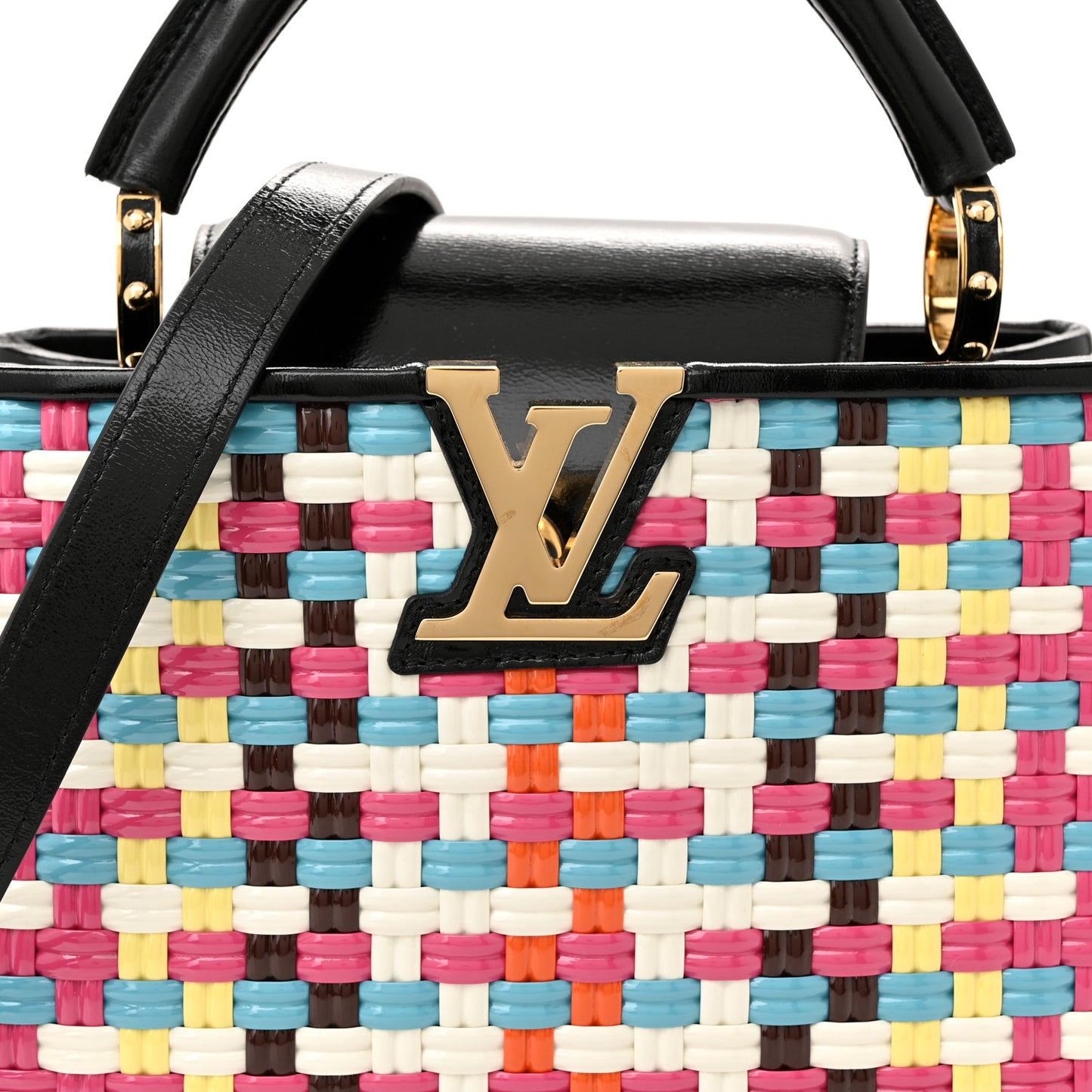 Taurillon Calfskin Guinguette Capucines BB Multicolor