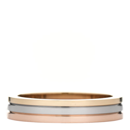 Cartier 18K Pink White Yellow Gold 3.5mm Trinity Wedding Band Ring 47 4 1 of 5
